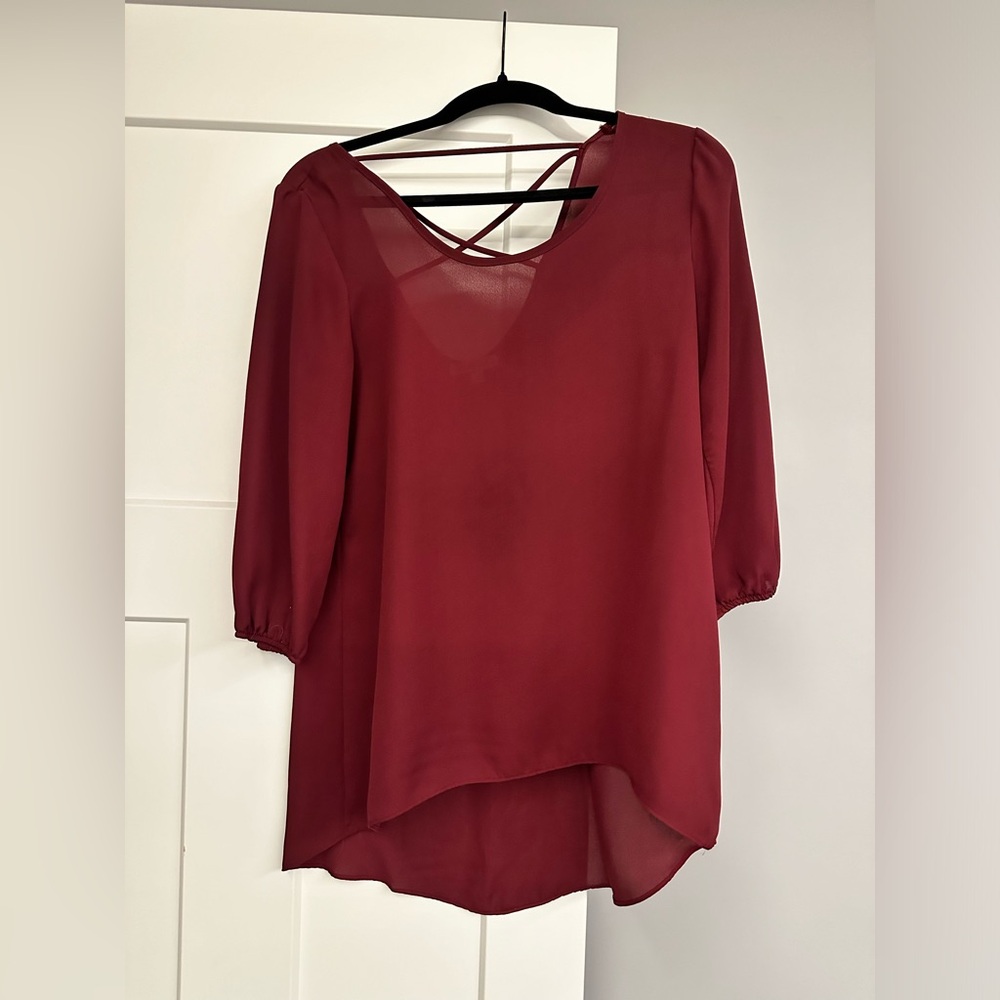 Maroon Blouse